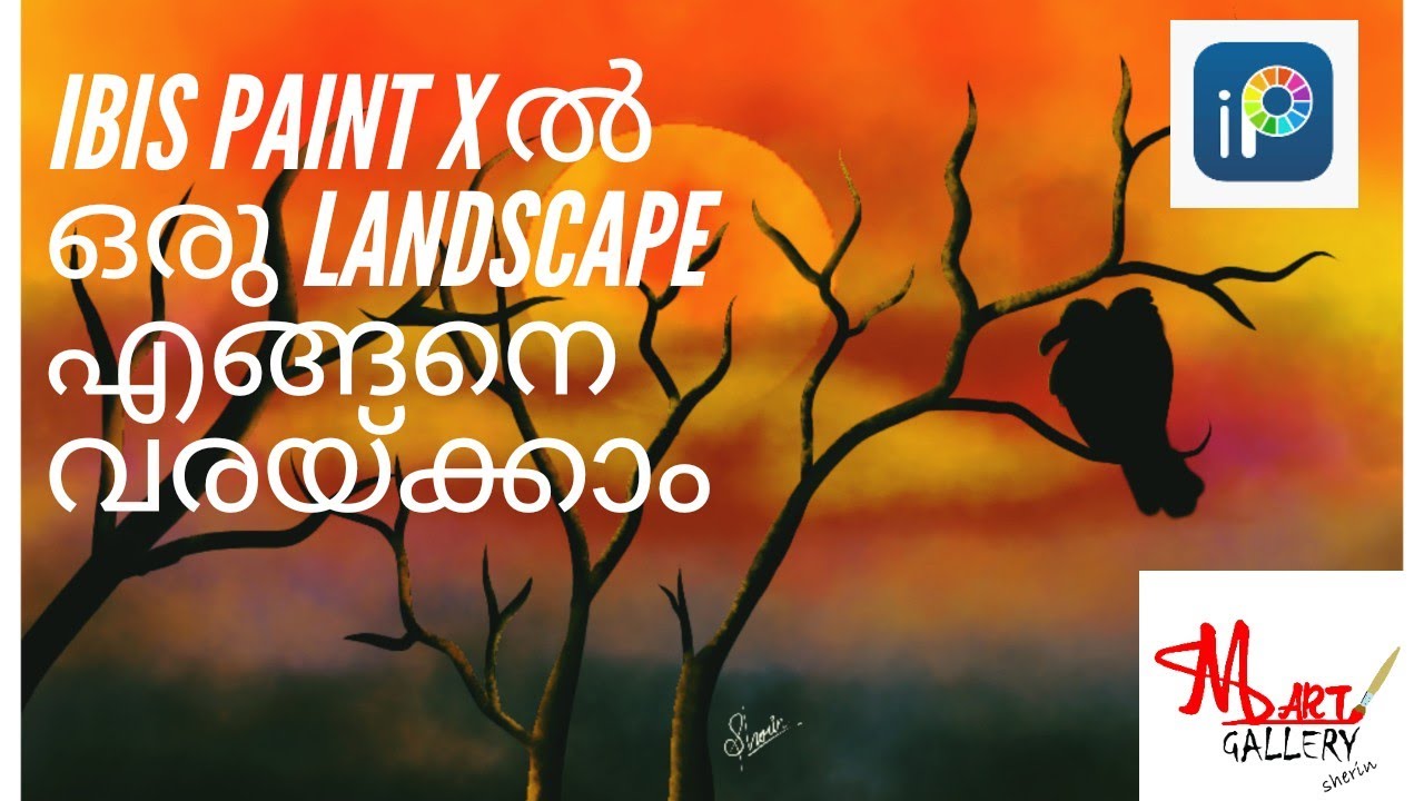 Ibis paint x landscape drawing tutorial for beginners YouTube