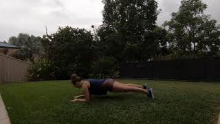 Elbow Plank Shoulder Rocks