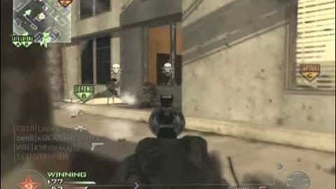 Mw2 Tactical Nuke Intervention Highrise Domination Gameplay w/Commentary