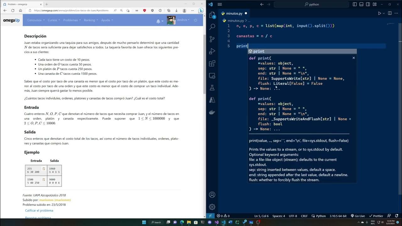 Tacos de Juan - Python - YouTube