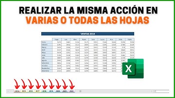 Realizar la misma acción en varias o en todas las hojas de Excel - Repetir acciones