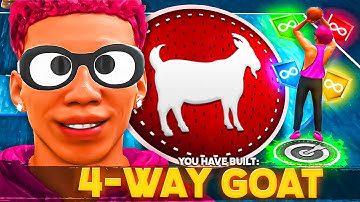 I took the "4-WAY GOAT" build to the 1v1 STAGE on NBA 2K22
