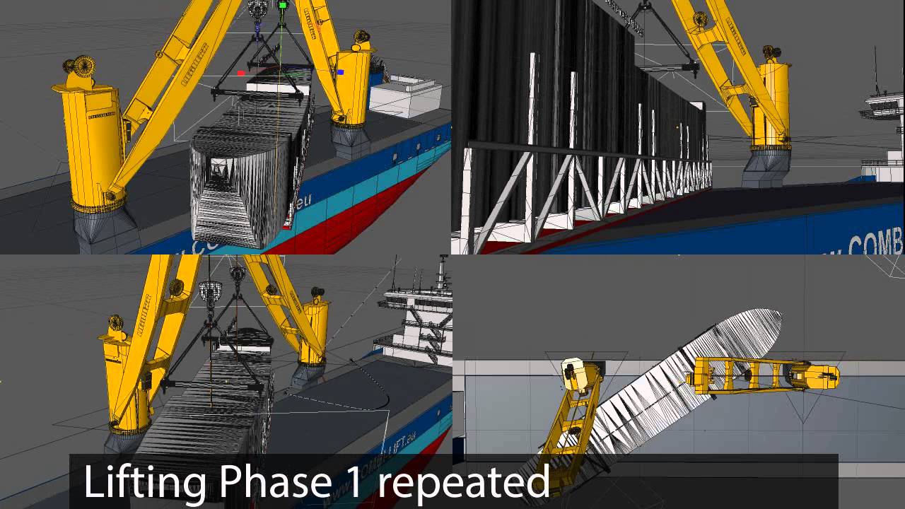 Clipper Ship 'City of Adelaide' Lifting Simulation onboard 'MV Palanpur