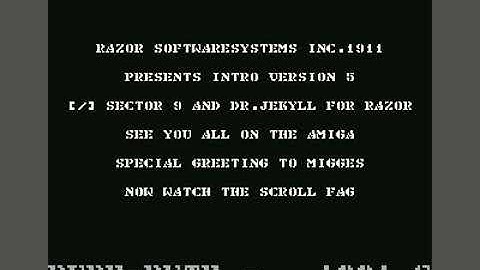 Razor 1911 Intro v5 ! Commodore 64 (C64)