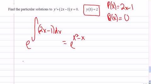 Mr Joyce AP Calculus - First Order Linear Differential Equations V