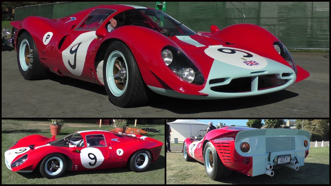Pebble Beach Car Show >> 1967 Ferrari 412P driving on the road | One of a kind | Monterey Carweek 2015 - YouTube Pebble Beach Car Show >> 1967 Ferrari 412P driving on the road | One of a kind | Monterey Carweek 2015 - YouTube
