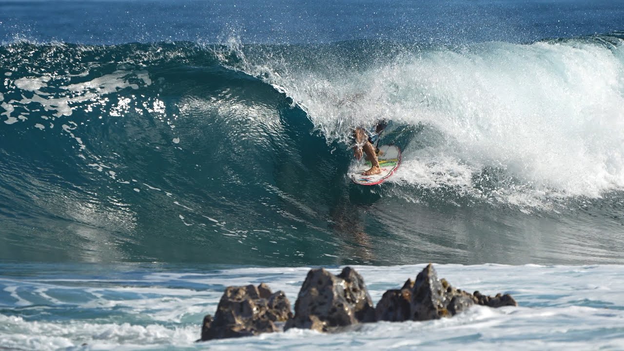 Mason Ho Surfing The Castle Tip