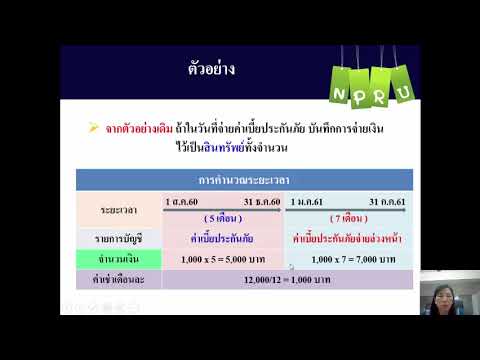 บทที่ 6 การปรับปรุงรายการบัญชี