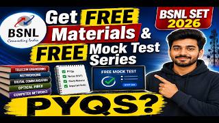 BSNL SET Exam 2026 PYQs, Free Study Material & Free Mock Tests | Complete Guide #upsc #video #viral