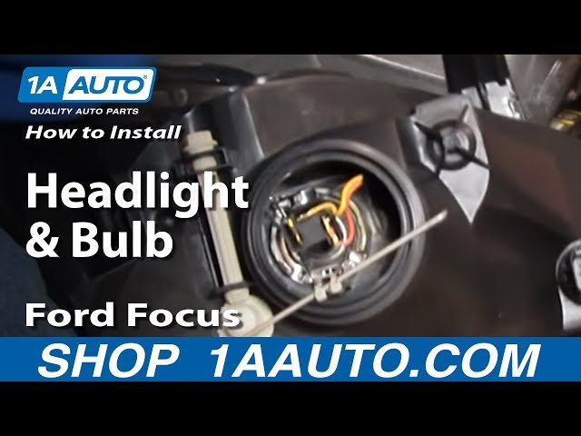 How To Replace Headlights Bulbs 02 04 Ford Focus 1a Auto