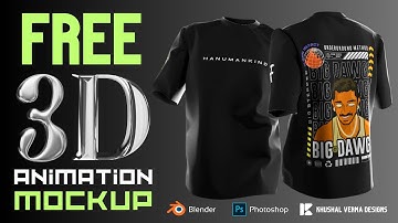 Free 3d Animation Mockup | Blender3D + @Photoshop