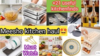 Meesho Kitchen Haul/+21 kitchenfinds from meesho starting ₹111 meesho haul Kitchen organisers tools