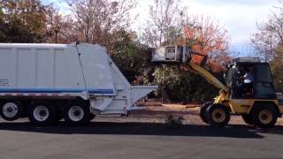 Davis Waste Removal Volvo Heil 5000 Rear-Loader Recology Davis Heil 5000 Rear Loader