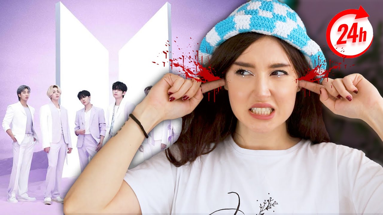 چالش 24 ساعت بی تی اس گوش دادم !! 😭 گوشام خون اومد ...