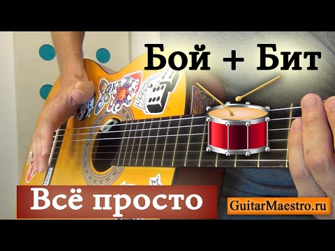 Бой+Бит на гитаре с нуля. Как играть Guitar Drumming. Фингерстайл и другое