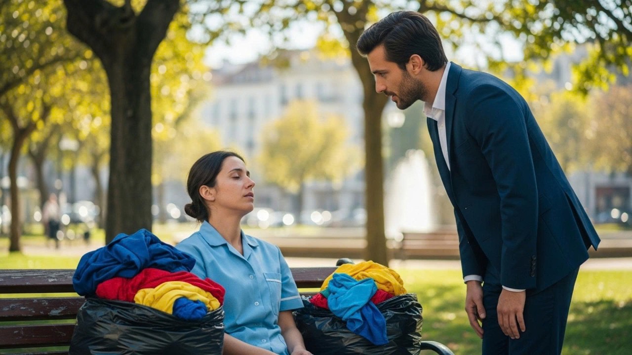 MILIONÁRIO ENCONTRA SUA EMPREGADA DORMINDO NA PRAÇA E TOMA UMA DECISÃO QUE MUDA TUDO!