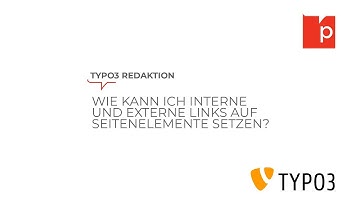 TYPO3#010 Wie kann ich interne und externe Links auf Seitenelemente setzen?