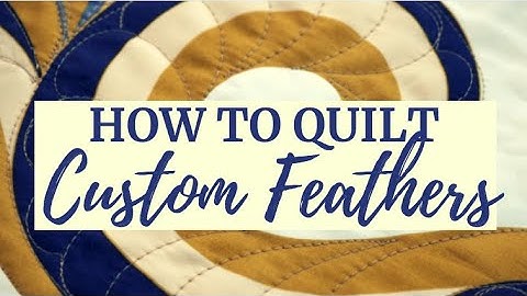 Learn how to Quilt Custom Feathers: The Free-motion Challenge Quilting Along with Angela walters