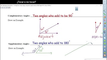VIDEO 1-4 angle bisector adjacent,  complementary,  supplementary angles