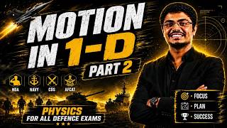 PHY26 Motion In One Dimension part 2 | Physics for all defence exams | #ndaphysics #airforcephysics