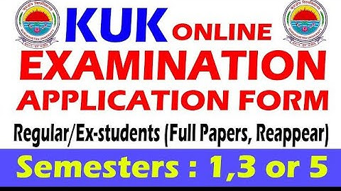 How to fill reappear form of kuk university #support #form fillup adda