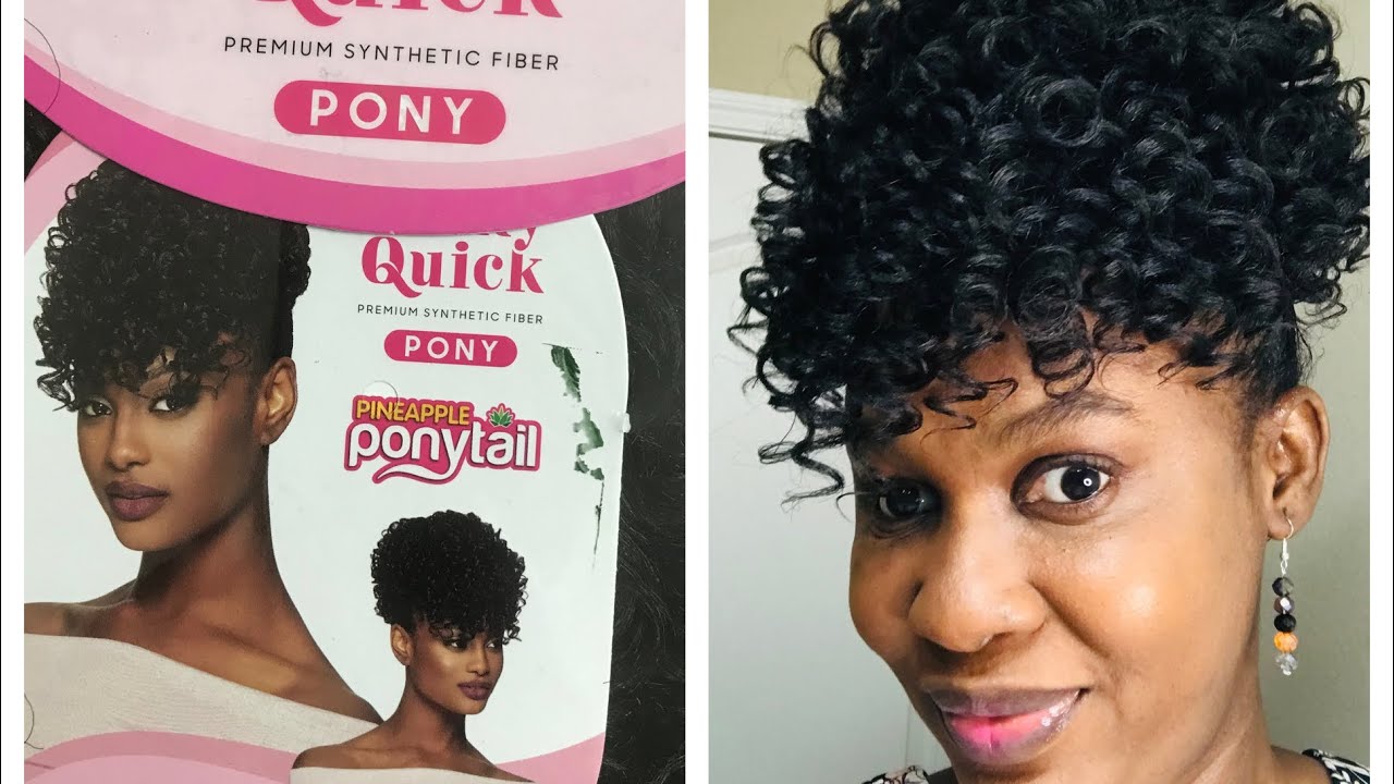 How to PINEAPPLE PONYTAIL Easy Pineapple Hair TutorialOutre Pineapple