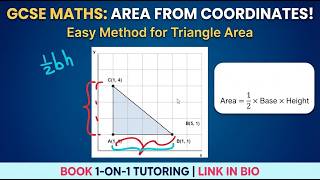 GCSE Maths: How to Find the Area of a Triangle from Coordinates! 📐