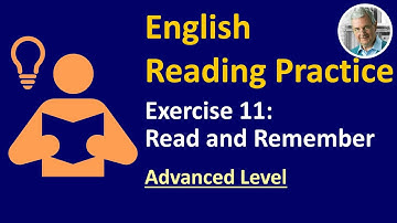 English Reading Practice: #11 (Advanced) | Read & Remember!