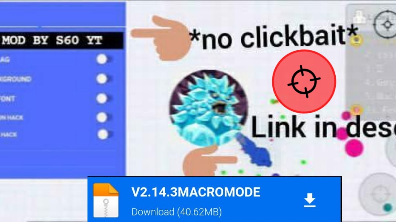 Agar.io all Hacks Mod Menu 2.14.3 Apk, Agario Mod Menu Agario Macro & Zoom  Hack (Agario Mobile) 