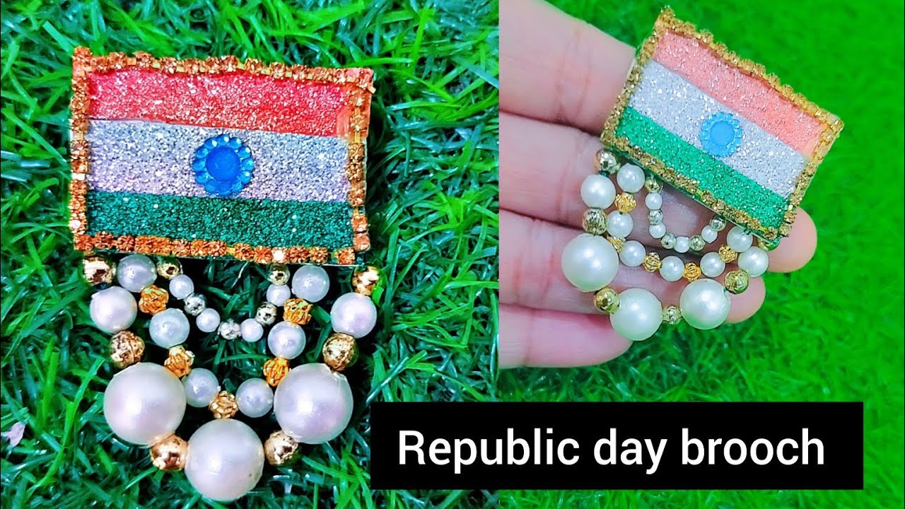republic day special brooch||paper brooch for republic day||brooch ...