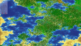 ALife Simulation: timelapse of plants evolution.