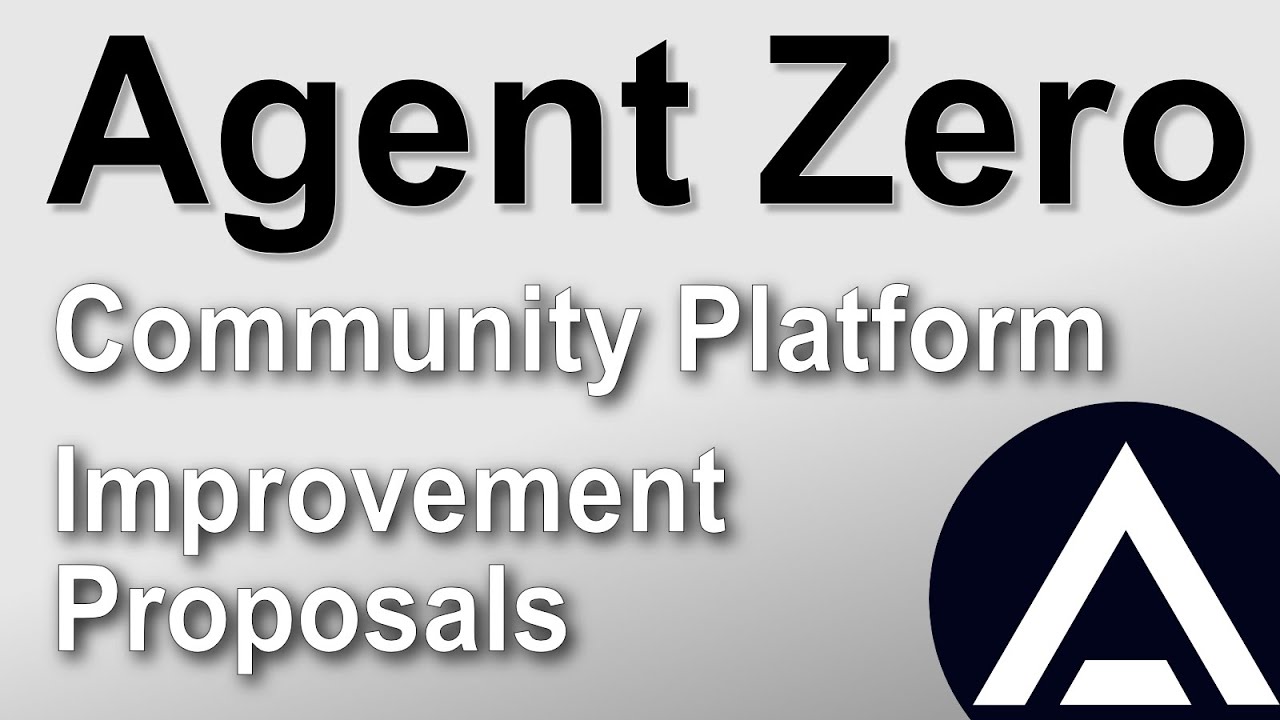 Agent Zero 🤖 Community Platform - YouTube