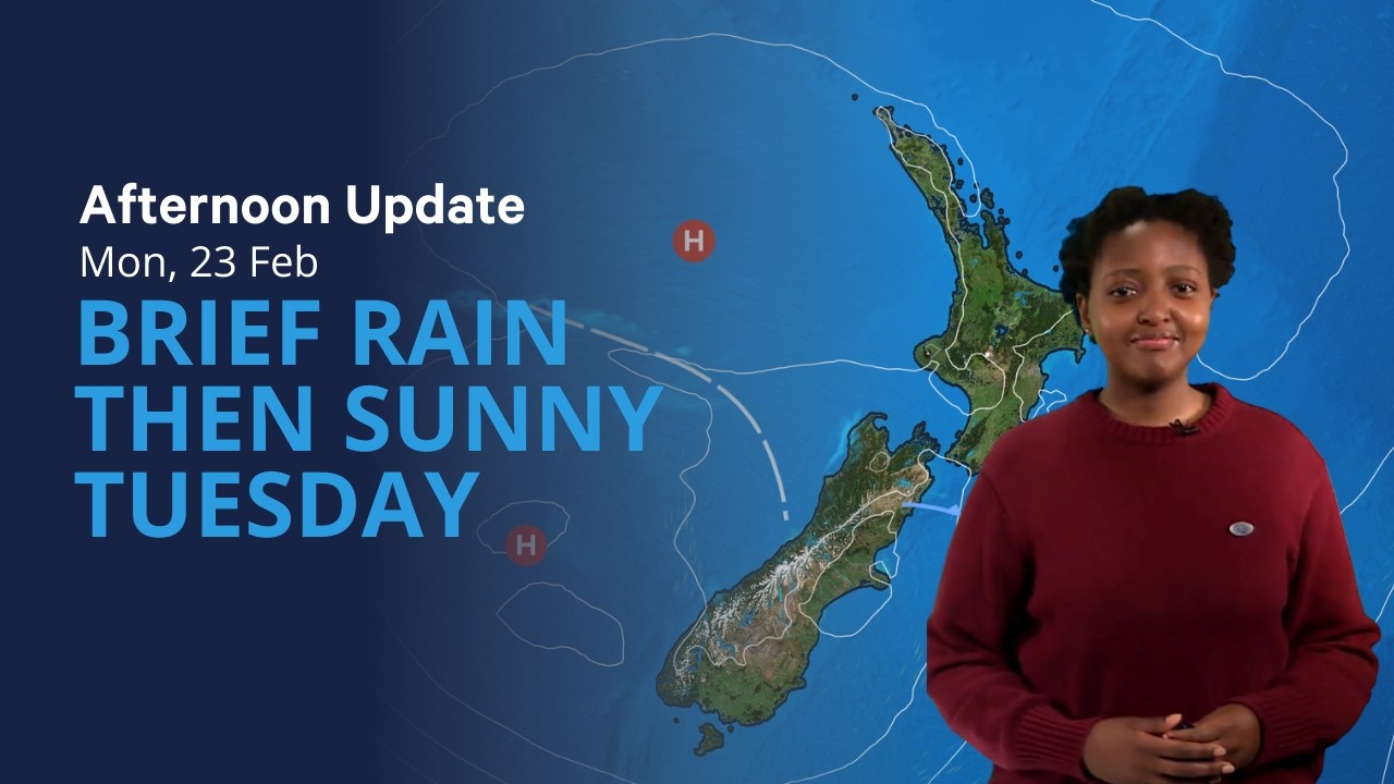 Brief Rain then Sunny Tuesday - NZ Weather Update for Tuesday 24 ...
