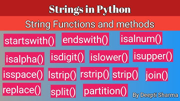 String Built-in Functions in Python | Part-2 | Strings in Python | Python Strings Tutorial | CS XI