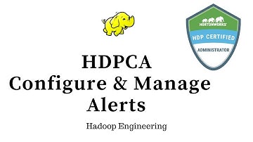HDPCA Configure and manage alerts