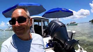 Florida Keys Bahia Honda Island Boat Camping on CDory & Looe Key