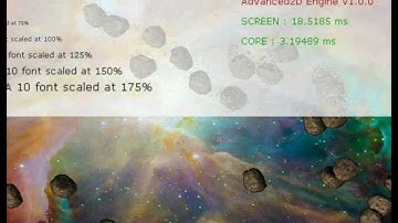 Font Test - 2D Advanced Engine