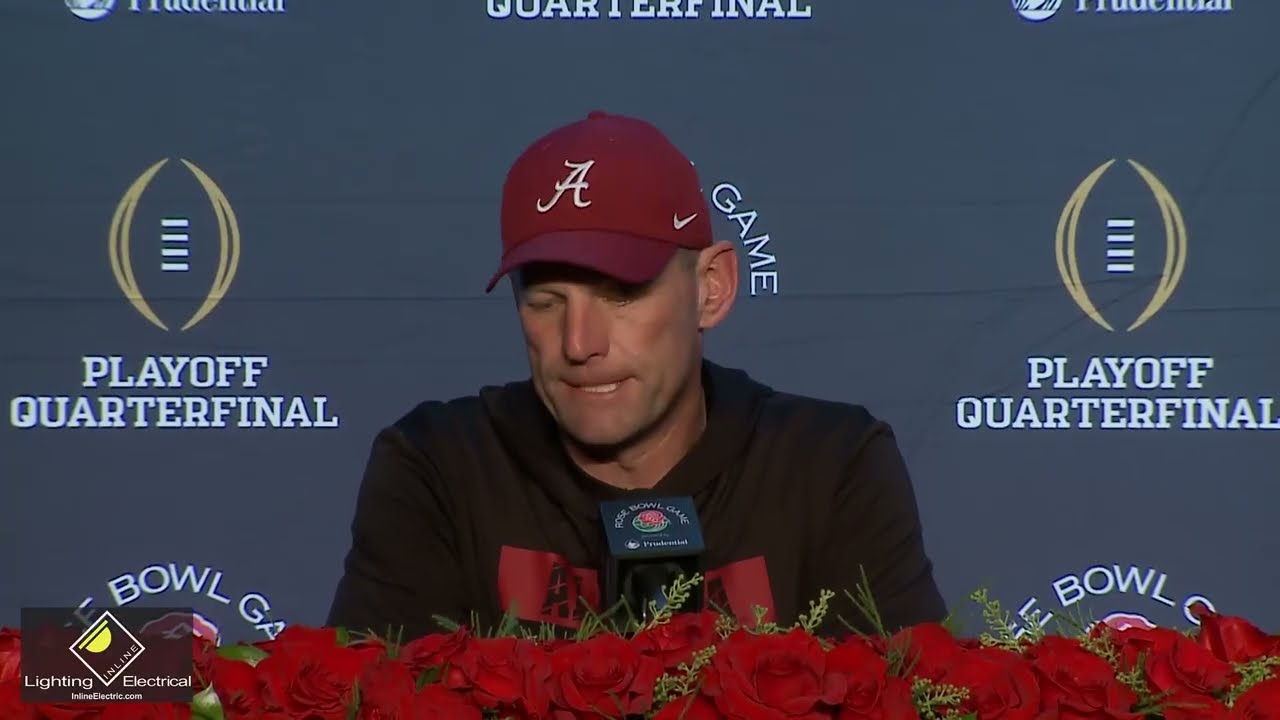 What Kalen DeBoer said after Alabama's 38-3 loss to Indiana at the Rose Bowl in the CFP Quarterfinal