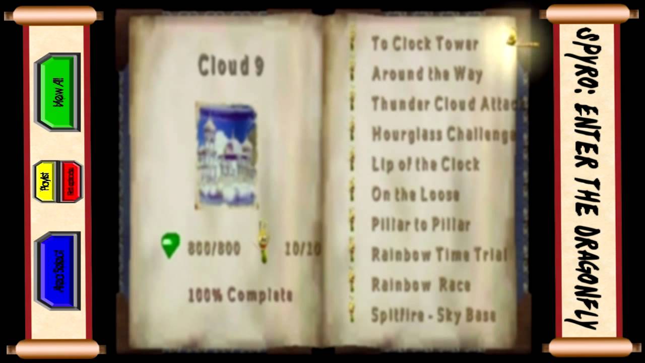 Let's Play Spyro Enter the Dragonfly LEVEL SELECT FULL WALKTHROUGH