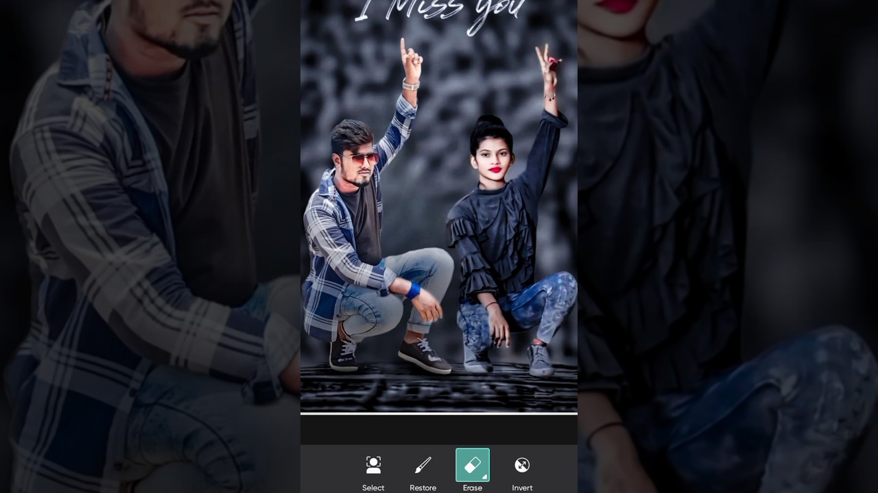 I miss you photo editing 