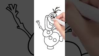 How to Draw Olaf | Disney Frozen   #drawing #howtodraw #art