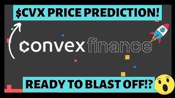 $CVX Price prediction! Why convex finance is ready to explode!  Best altcoin for bullrun!?