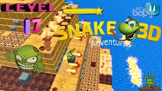 Snake 3D Adventures gameplay Walkthrough Tutorial Justbaby gaming Level 17 cartoon video game