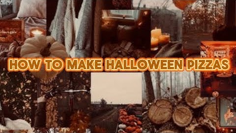 How to make Halloween pizzas 🍕 👻🎃