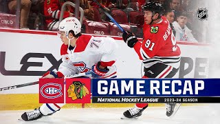 Canadiens @ Blackhawks 12/22 | NHL Highlights 2023 image
