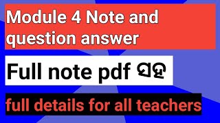 Nistha Module 4 note || module 4 quiz answer
