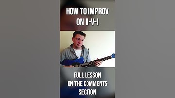Quick Jazz Lesson: Improvising on ii-V-i progression with Pentatonic Scale #shorts #jazzguitar