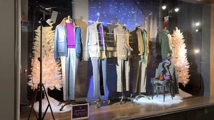 Paul Stuart Clothes Window Displays, NYC.  Wed Nov...