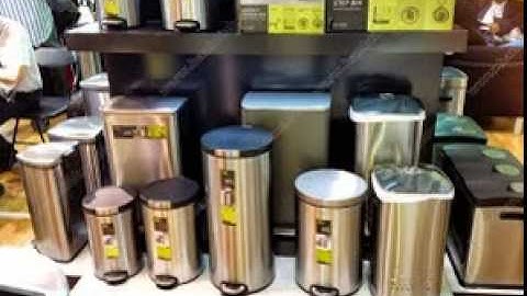 Thùng rác inox cao cấp  với nhiều hình dạng và kích thước thích hợp đặt ở các trung tâm,nhà hàng...