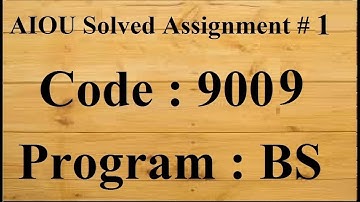 AIOU Code 9009 Solved Assignment No 1 Autumn 2023 | Baloch Academy